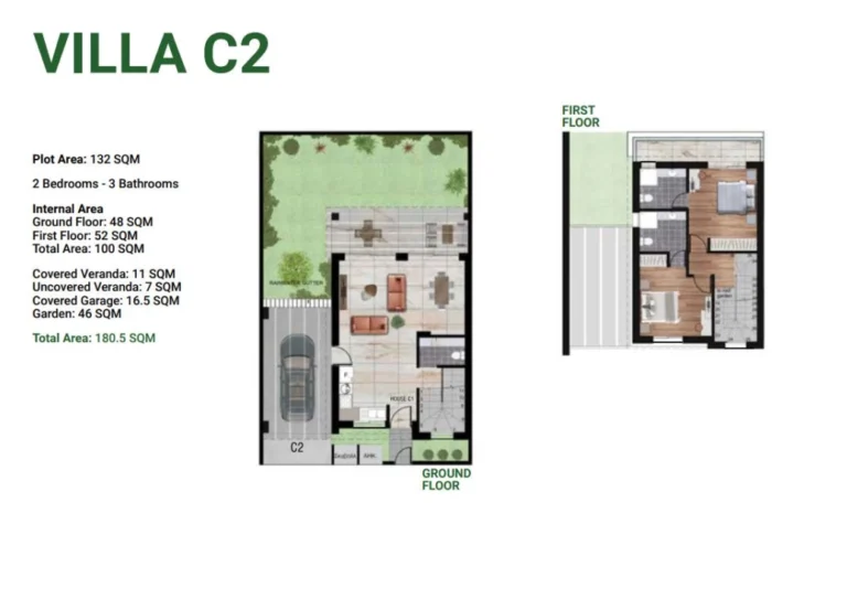 2 Bedroom House for Sale in Livadia Larnakas, Larnaca District