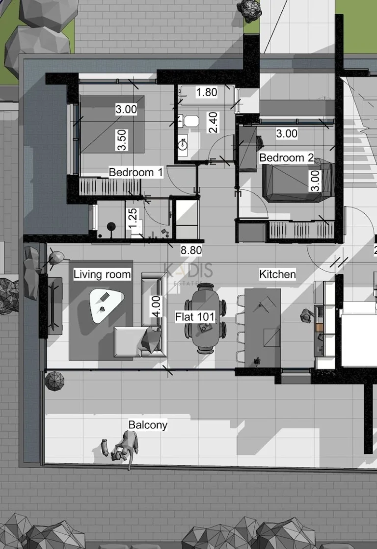 2 Bedroom Apartment for Sale in Limassol – Agia Fyla