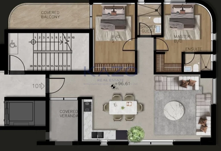 2 Bedroom Apartment for Sale in Paphos – Agios Theodoros