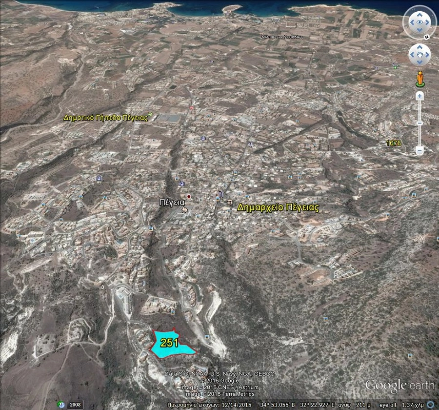 8,362m² Plot for Sale in Pegeia, Paphos District