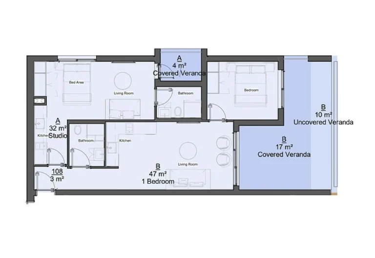 2 Bedroom Apartment for Sale in Limassol – Katholiki