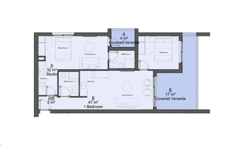 2 Bedroom Apartment for Sale in Limassol – Katholiki