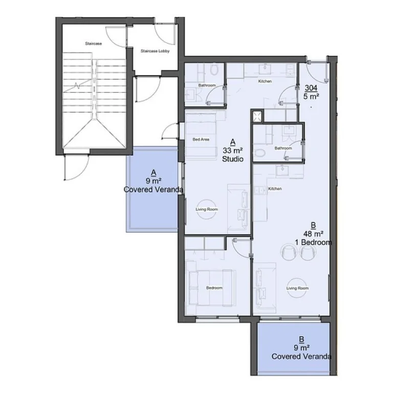 2 Bedroom Apartment for Sale in Limassol – Katholiki