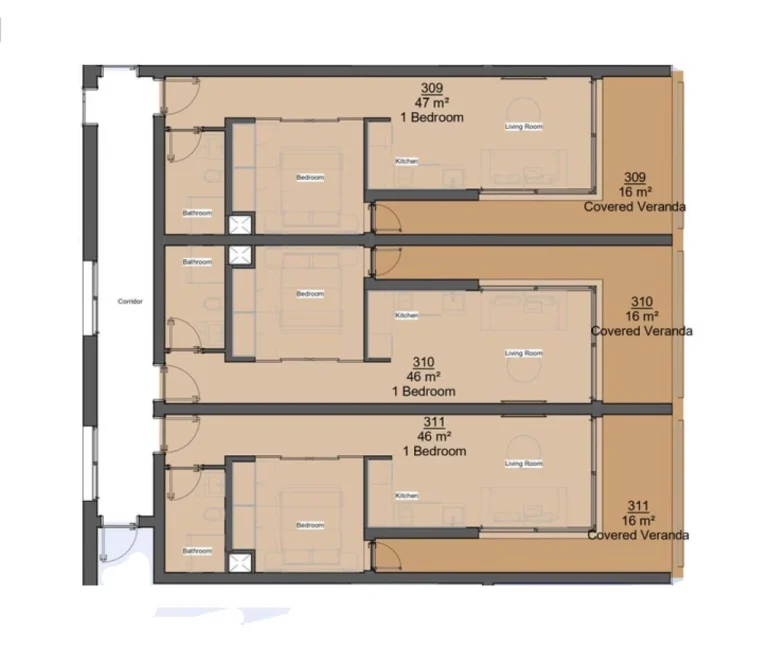 1 Bedroom Apartment for Sale in Limassol – Katholiki
