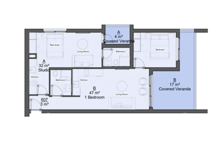 2 Bedroom Apartment for Sale in Limassol – Katholiki