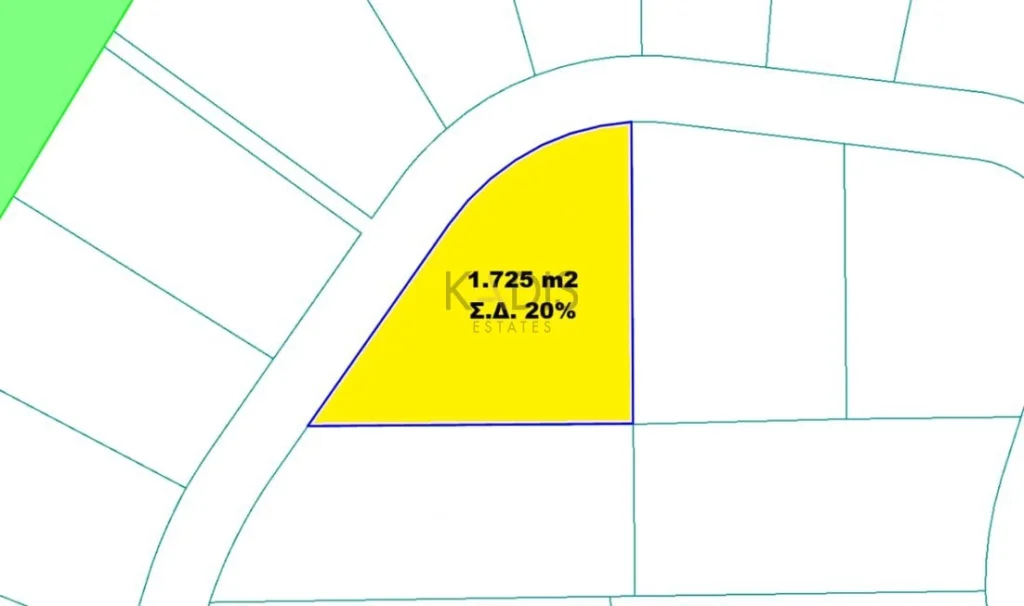 1,725m² Plot for Sale in Kornos, Larnaca District