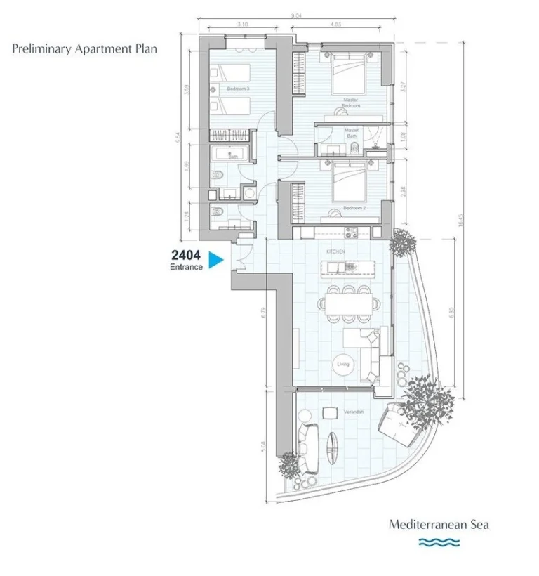 3 Bedroom Apartment for Sale in Nicosia – Agios Ioannis, Limassol District