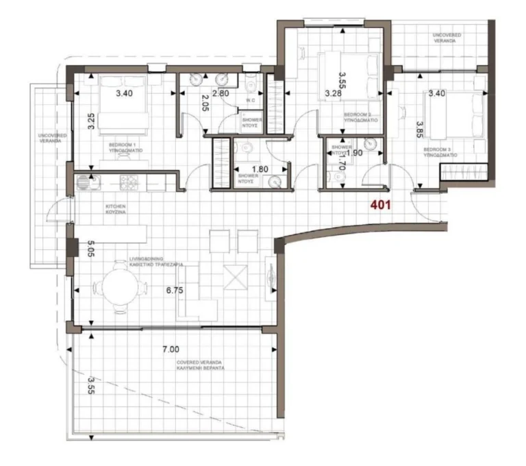 3 Bedroom Apartment for Sale in Trachoni Lemesou, Limassol District