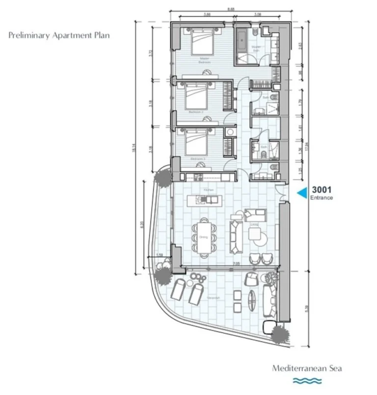 3 Bedroom Apartment for Sale in Nicosia – Agios Ioannis, Limassol District