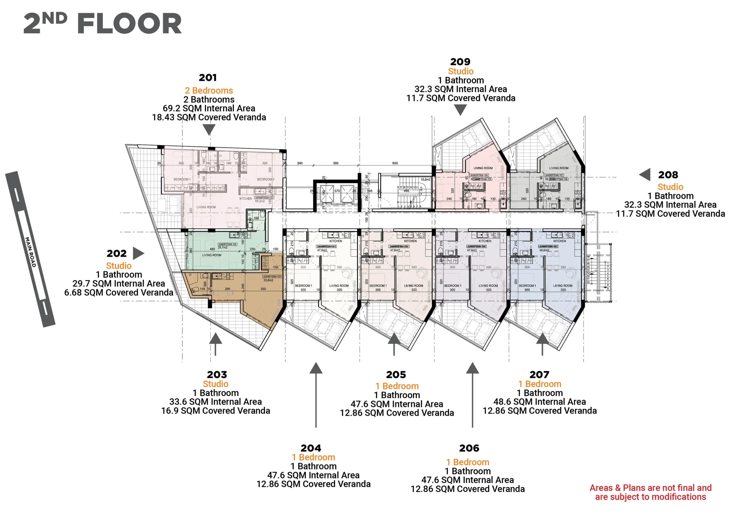 2 Bedroom Apartment for Sale in Larnaca – Finikoudes