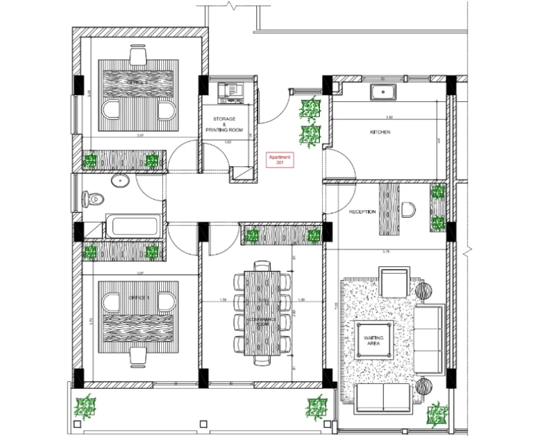 95m² Office for Rent in Spilia, Nicosia District