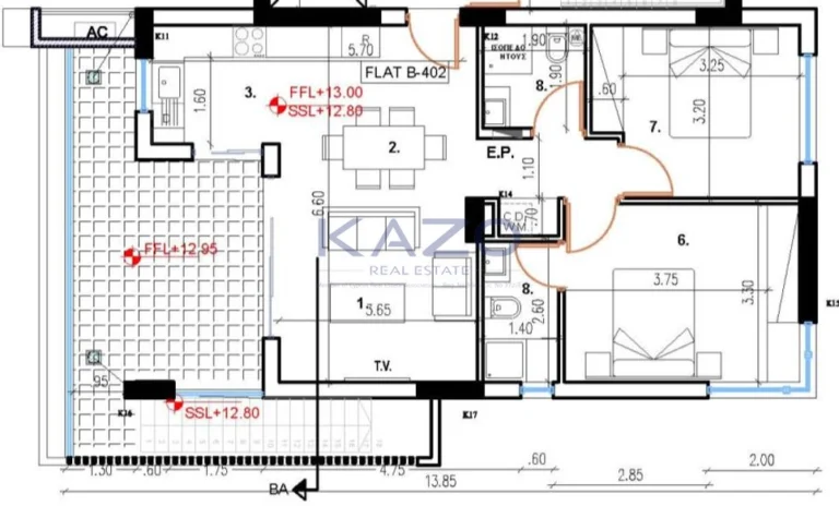2 Bedroom Apartment for Sale in Larnaca – Chrysopolitissa