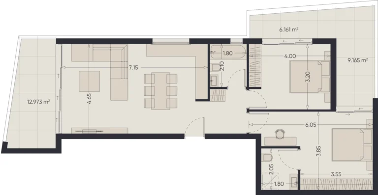 2 Bedroom Apartment for Sale in Limassol – Zakaki