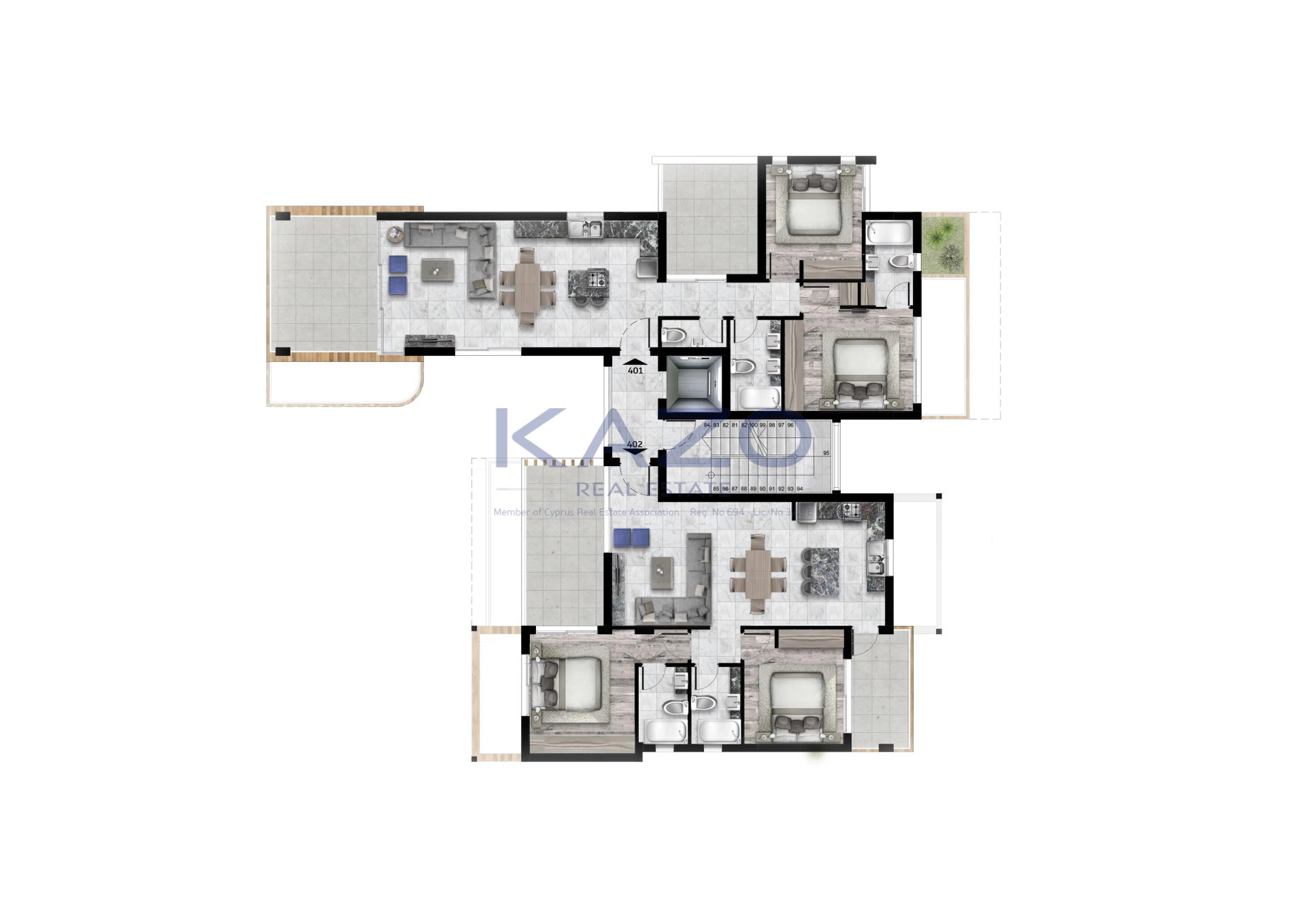 2 Bedroom Apartment for Rent in Limassol – Mesa Geitonia
