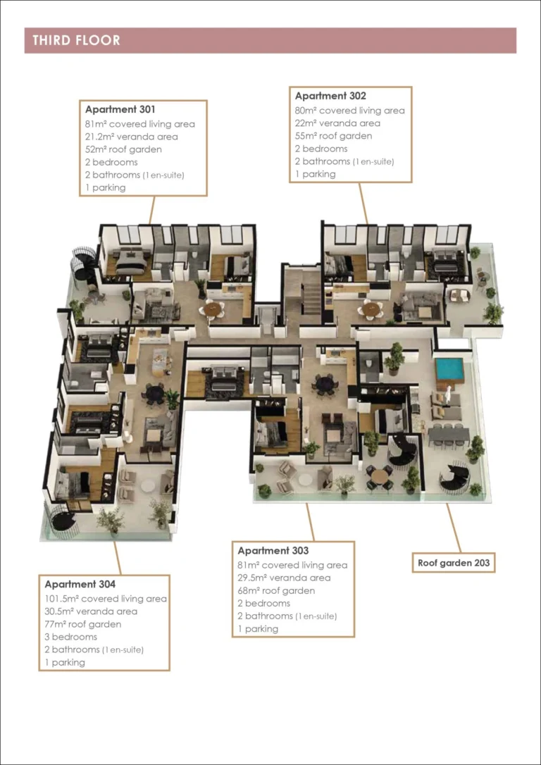 3 Bedroom Apartment for Sale in Aradippou, Larnaca District