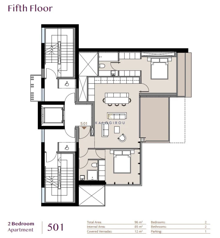 2 Bedroom Apartment for Sale in Larnaca District