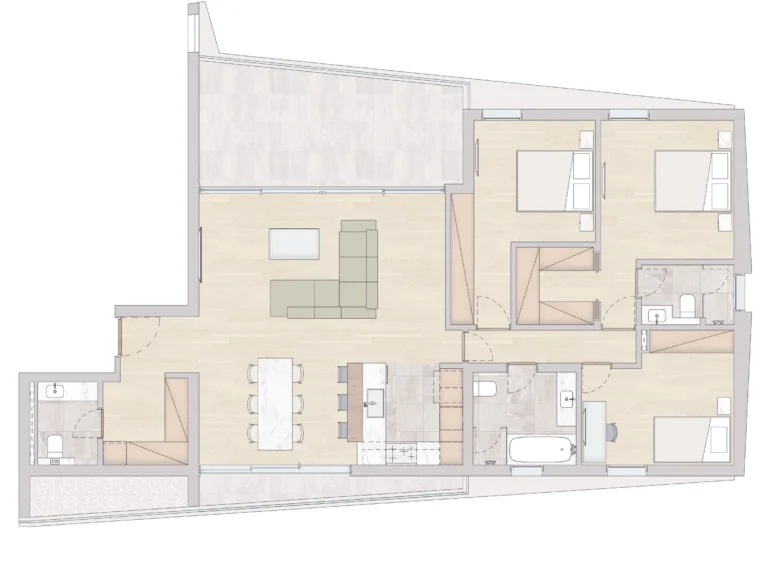 3 Bedroom Apartment for Sale in Limassol – Katholiki