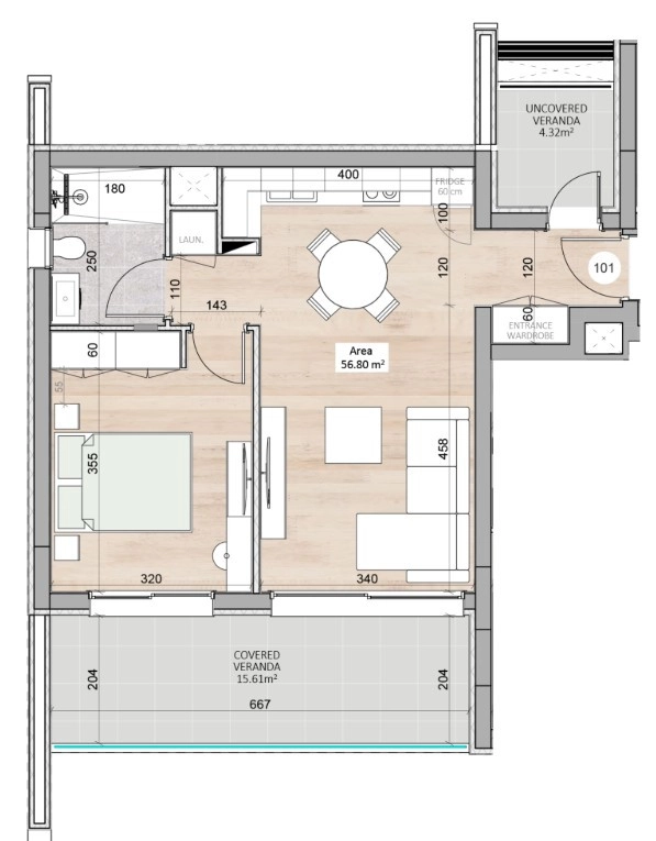 1 Bedroom Apartment for Sale in Limassol – Kapsalos