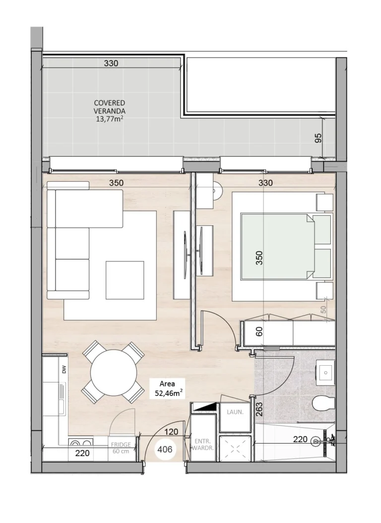 1 Bedroom Apartment for Sale in Limassol – Kapsalos