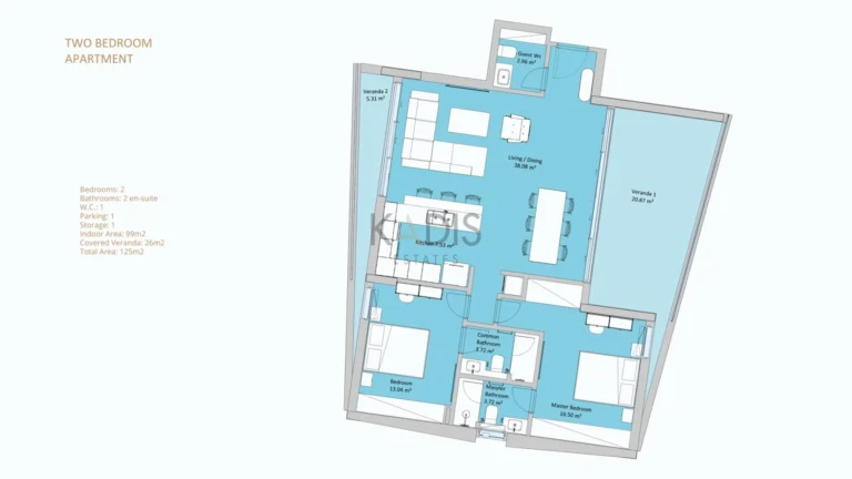 2 Bedroom Apartment for Sale in Limassol District