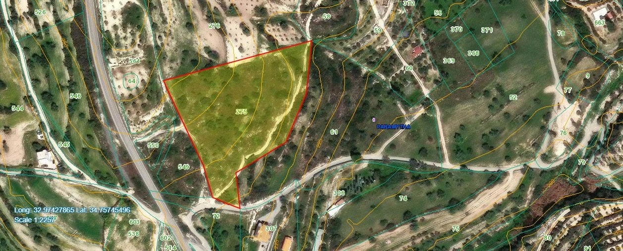 12,710m² Plot for Sale in Paramytha, Limassol District