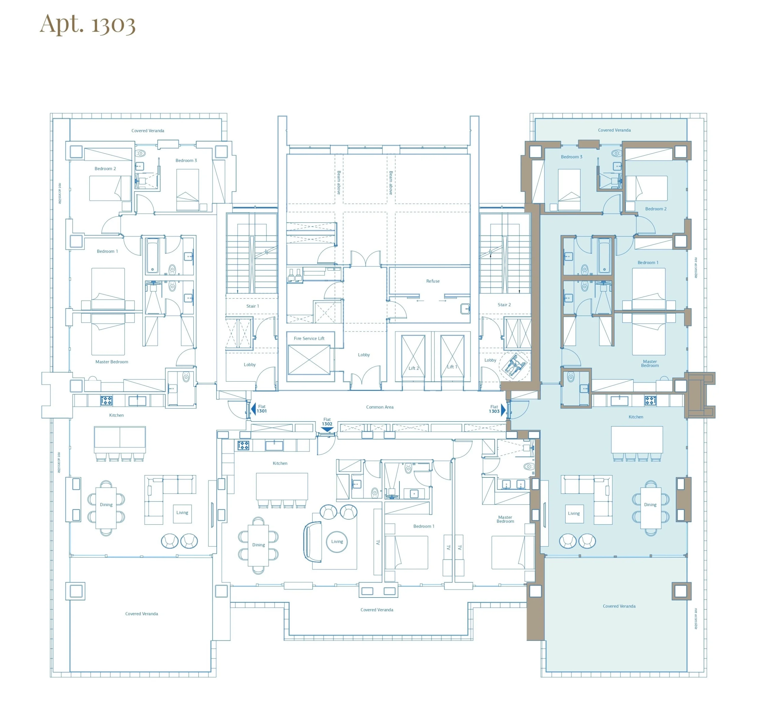 4 Bedroom Apartment for Rent in Agios Tychonas, Limassol District