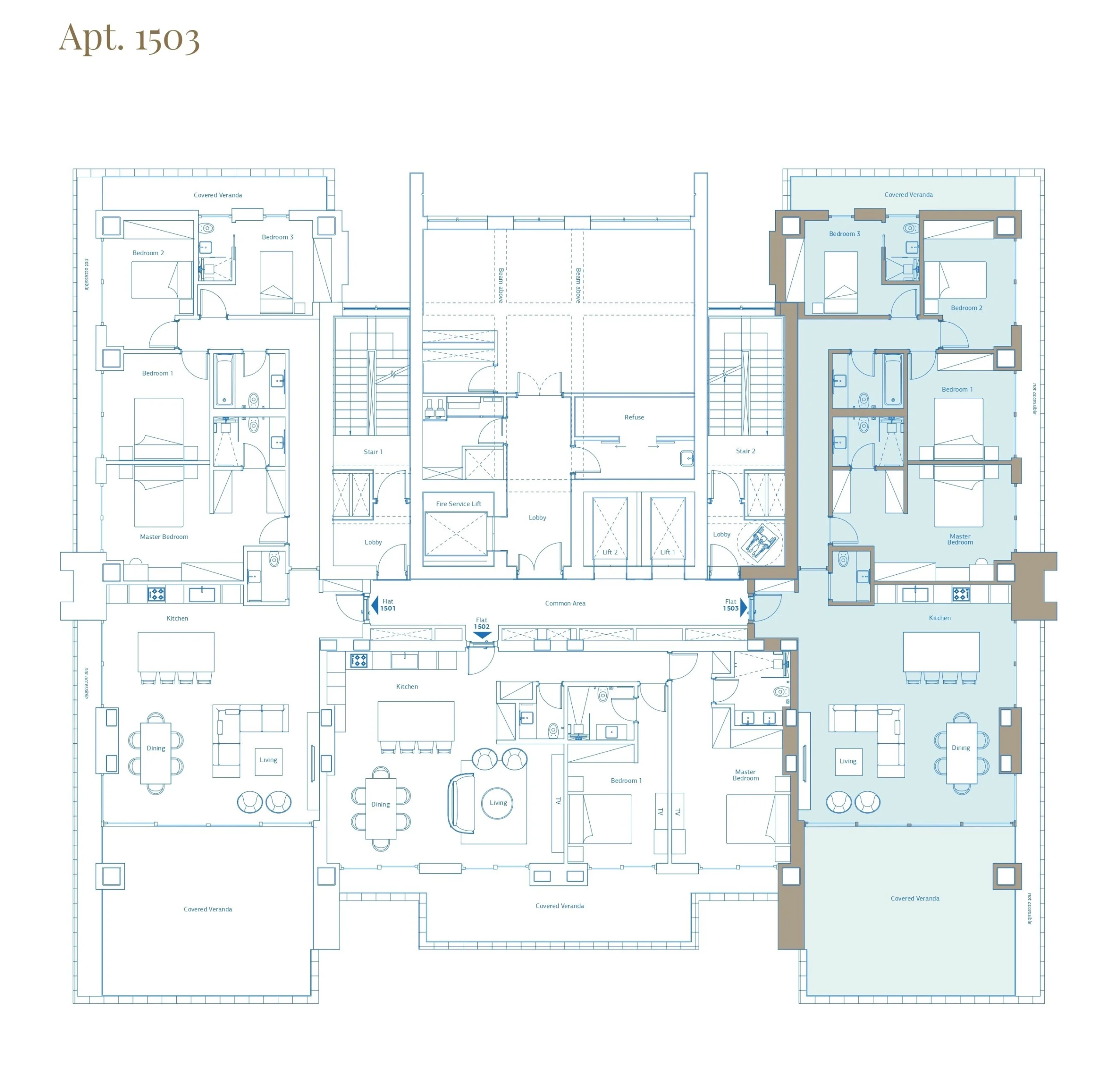 4 Bedroom Apartment for Rent in Agios Tychonas, Limassol District