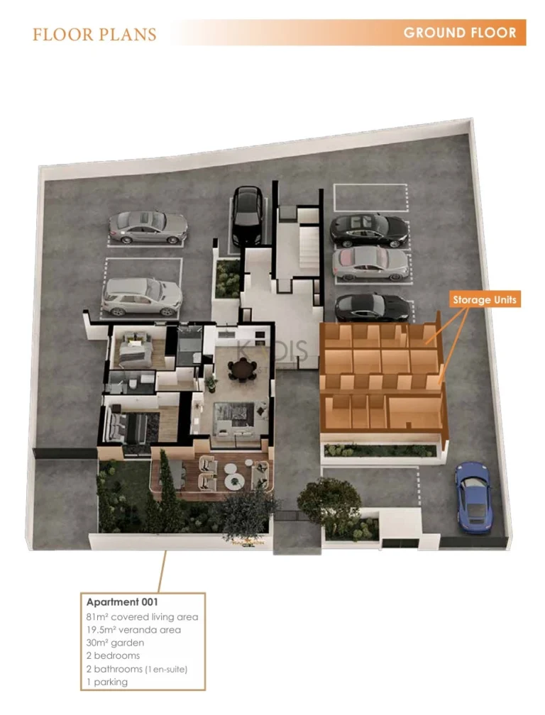 2 Bedroom Apartment for Sale in Aradippou, Larnaca District