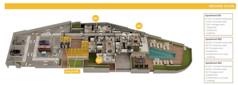 1 Bedroom Apartment for Sale in Oroklini, Larnaca District