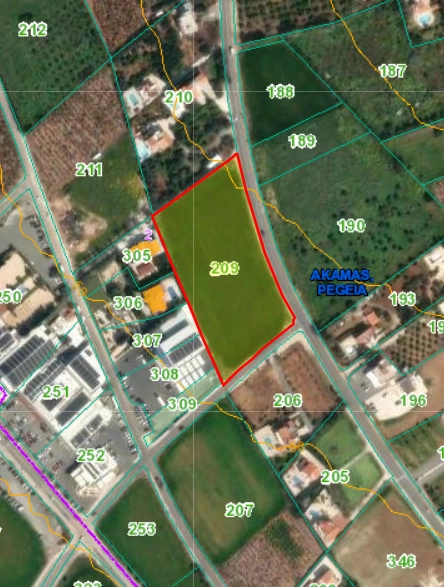 10,216m² Plot for Sale in Pegeia, Paphos District