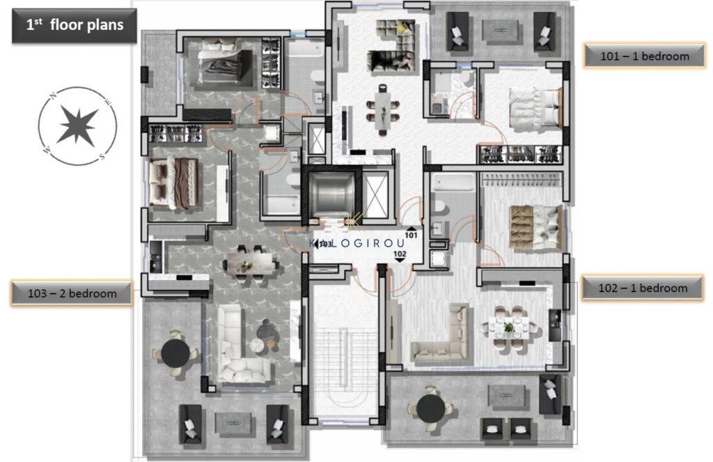 2 Bedroom Apartment for Sale in Aradippou, Larnaca District