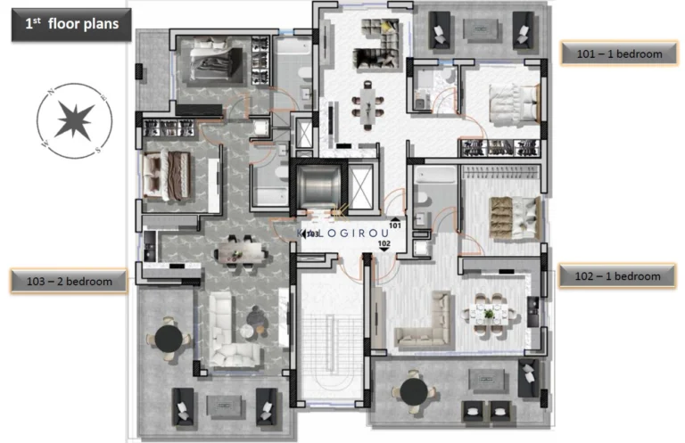 2 Bedroom Apartment for Sale in Aradippou, Larnaca District