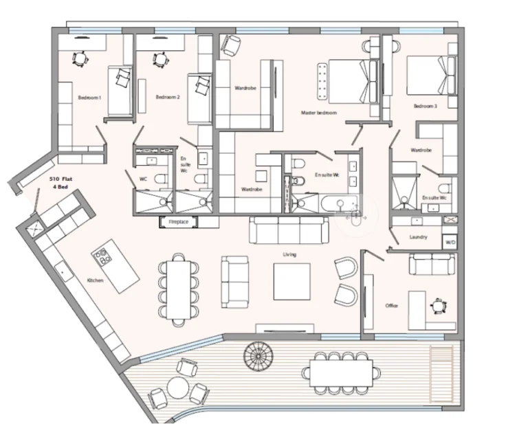 4 Bedroom Apartment for Sale in Germasogeia, Limassol District