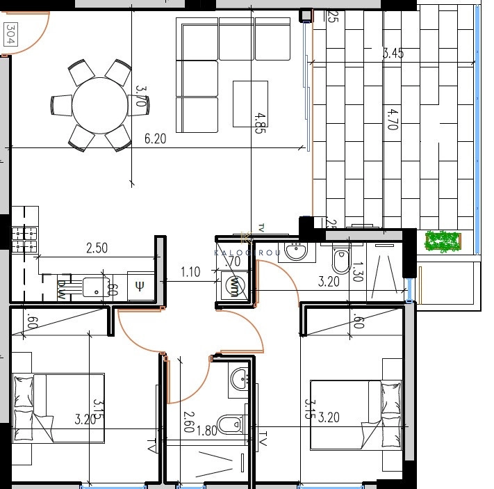 2 Bedroom Apartment for Sale in Aradippou, Larnaca District