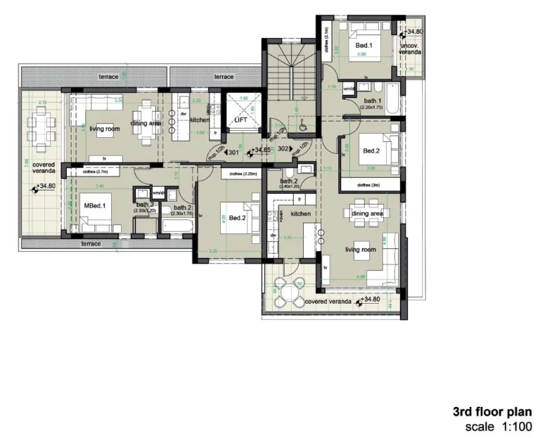 2 Bedroom Apartment for Sale in Potamos Germasogeias, Limassol District