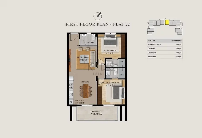 2 Bedroom Apartment for Sale in Pyla, Larnaca District