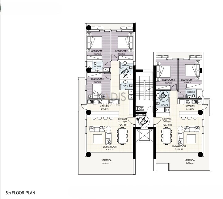 3 Bedroom Apartment for Sale in Nicosia – Agios Andreas